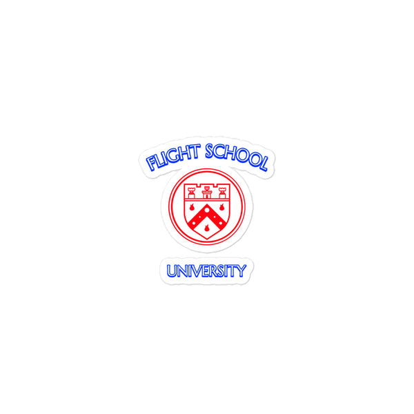 Flight School University - School Bubble-free stickers