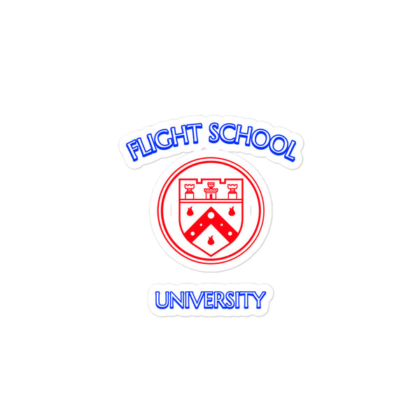 Flight School University - School Bubble-free stickers