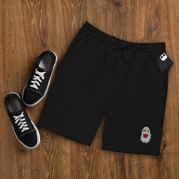 Stash Me - Ghost fleece shorts