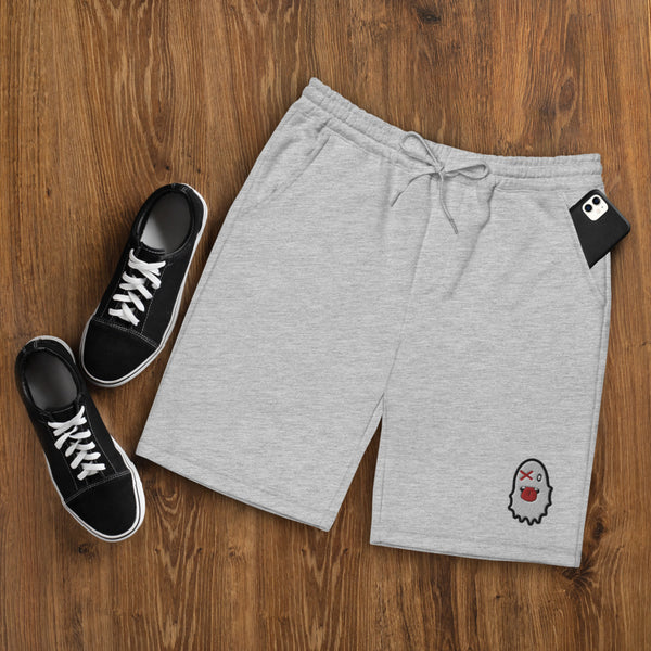 Stash Me - Ghost fleece shorts