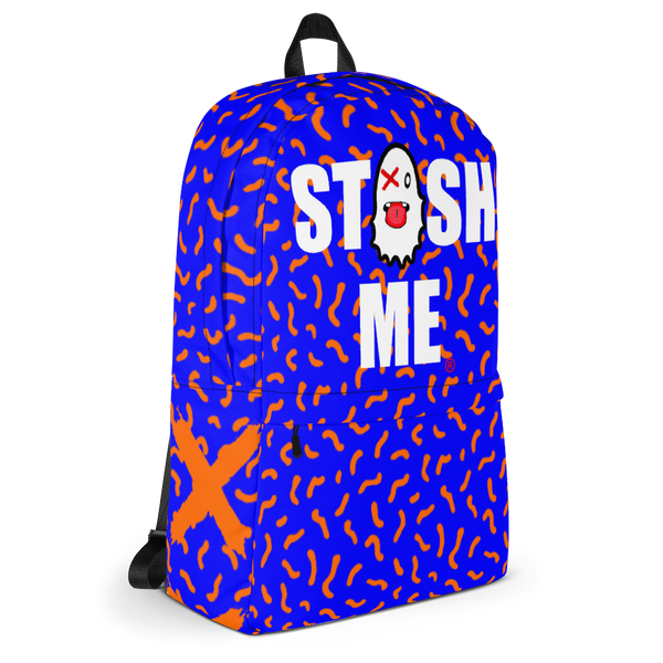 Stash Me Orange & Black Backpack