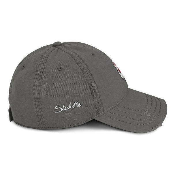Stash Me - Ghost Distressed Hat