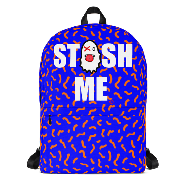 Stash Me Orange & Black Backpack
