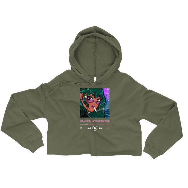 Unfaithful - Playlist Cropped Hoodie