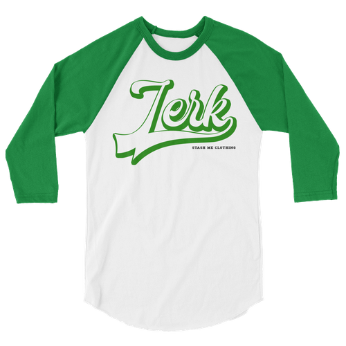 STASH ME® Jerk 3/4 sleeve raglan shirt