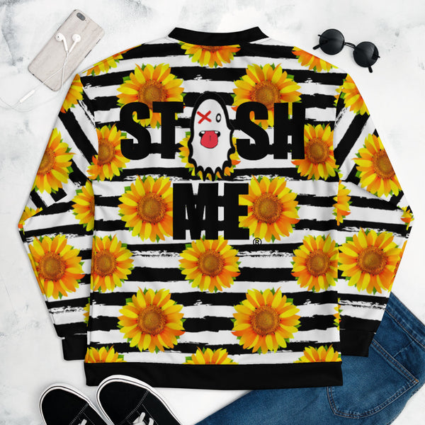 Stash Me - Sunflower Bomber Jacket