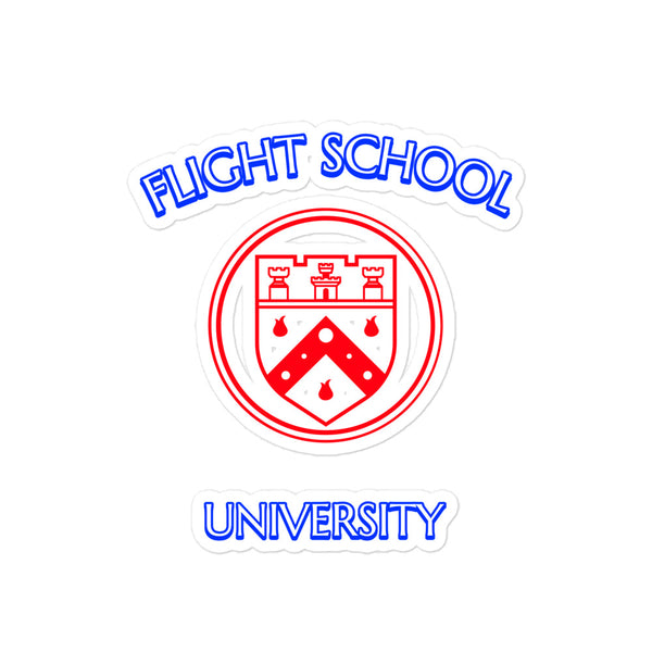 Flight School University - School Bubble-free stickers